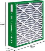 Filterbuy 20x23x5 Air Filter MERV 8 Essential Dust & Allergy Defense (4-Pack), Pleated HVAC AC Furnace Filters for Bryant, Carrier, BDP, Day & Night, and Payne (Actual Size: 19.81 x 22.56 x 4.25)