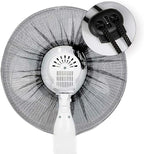 2 Pack-18" Fan Safety Protection Cover,Kid Children Finger Protect Fan Net Guard,Washable Pedestal Fans Dustproof Covers,Summer Fans Safety Dust Covers for Parents of Toddlers(1pcs/Black+1pcs/White)