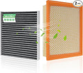 Engine & Cabin Air Filter for Dodge Durango 2011-2026, Grand Cherokee 2011-2022, Grand Cherokee WK 2022 Air filter for Car Replacement CF11183 CA10755 Automotive Accessories-2 Pack