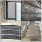TIMESETL 2 Pack 304 Stainless Steel Woven Wire 8 Mesh, 12"x24"(30cmx60cm) Cabinets Wire Mesh Garden Guard Screen Metal Security Mesh Window Screen Mesh Net