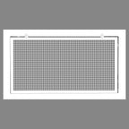 HVAC Premium 12" x 24" Cube Core Eggcrate Return Air Filter Grille for 1" Filter - Aluminum - White [Outer Dimensions: 14.5" x 26.5]