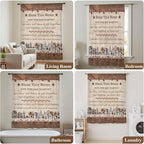 Farmhouse Sheer Curtains 54 Inch Length Brown Country Star Berry Vintage Wood Grain Chiffon Curtain for Bedroom Living Room Light Filtering Window Treatments Voile Curtains Drapes for Kitchen