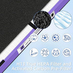 FLT4850PT HEPA Filter B Pet Replacement Compatible with G-Guardian Air Purifier AC4825 AC4825E AC4850PT AC4300 AC4800 AC4900 AC4850,4 H13 True HEPA Filters & 8 Activated Carbon Pre-Filters,#FLT4825