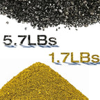 H&G Lifestyles KDF 55 Activated Granular Carbon Filter Media,Refill for RV Water Filter,Remove Heavy Metal Chlorine Odor Improve Water Taste,Water Filtration Replacement