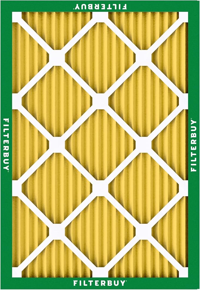 Filterbuy 28x30x1 Air Filter MERV 11 Superior Pet & Allergy Defense (6-Pack), Electrostatic Pleated HVAC AC Furnace Filters Replacement, Made in USA (Actual Size: 27.75 x 29.75 x 0.75)