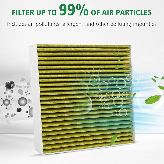 2PCS Cabin Engine Air Filter Kit Fits for 2024 2025 Tacoma 2.4L, 87139-0C010,17801-31130, 17801-0P051,CF12964, CA10755, JM871JMP050