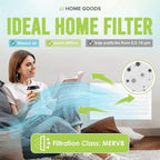 Air Vent Filters - 20"x118" makes 50 Filters w/ 197" Installation Tape,Electrostatic MERV 8 Media for AC HVAC Air Duct Filter Register & Grilles