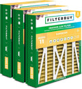 Filterbuy 21x23.5x5 Air Filter MERV 11 Superior Pet & Allergy Defense (3-Pack), Pleated HVAC AC Furnace Filters for Trane Perfect Fit & American Standard (Actual Size: 20.00 x 23.09 x 4.97)