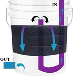 Aquarium Pond 5 Gallon Bucket DIY Bio Sponge Filter Media Pad Rounded 11x11 (50ppi 3 Pack)