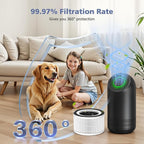 2-Pack H13 Filter Compatible with Afloia Fillo/Halo/Mooka Allo, 3-in-1 H13 Efficient Filtration for Fillo Air Puri-fier, for Afloia Fillo Filter