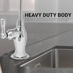Metpure Non-airgap NSF Certified RO Faucet Reverse Osmosis Drinking Water Filtration System Water Dispenser Spout (Chrome). Vase Style with Faucet Wrench.