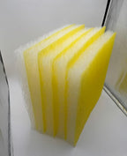Paint Booth Exhaust Fiberglass Filter Pad (US Manufacturer), Heavy-Duty Paint Arrestor for Spray Booth (50/case, 25" x 20")