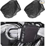 2 PCS Air Filter Cover for Car, Dustproof Cold Air Filter Protective Sock Cover Wrap, Automotive Air Cleaner for High Flow Air Intake Filters, Universal Vehicle Accessories (Large)