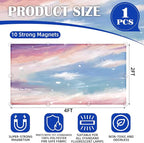 Fluorescent Light Covers - Classroom Covers for Ceiling Lights, 1 PCS 4 x 2 Feet Magnetic Light Filters, Classroom, Office Decor (Sunset glow)