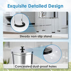 Waterdrop Water Filter System, NSF/ANSI 42&372 Standard, 2.25G Stainless-Steel System with 2 Filters, Sight Glass Spigot and Stand, Reduces Chlorine and Lead-King Tank Series, WD-TK-S