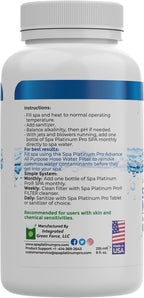 Spa Platinum Pro Natural Hot Tub Treatment – Fast Acting Cloudy Water Solution – Six Months Supply – Keep Spa Water Clear, Balanced & Fresh | Easy-to-Use Hot Tub Water Treatment – (8 oz x Pack of 6)
