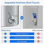 Waterdrop Gravity Water Filter, 2.25G Stainless-Steel System with Silver Ions Enhanced Filtration with 2 Black Carbon Filters, NSF/ANSI 42&372 Standard, Reduces Chlorine for Emergencies