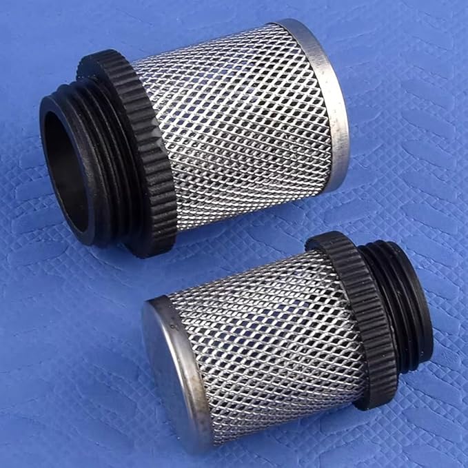 Durable 304 Stainless Steel Water Filter Screen - 1/2" to 2" External Thread for Aquariums, Ponds, Hydroponics(20Pcsx1/2In)
