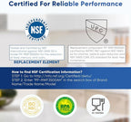 PUREPLUS LT800P NSF/ANSI 53&42 Certified Replacement for LG ADQ73613401, Kenmore 469490, 9490, ADQ73613402, ADQ736134, Refrigerator Water and Air Filter Combo, 3Pack
