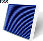 KAX Premium Cabin Air Filter with Dual Active Carbon, CF11174 Replacement for Mercury Milan 2010 2011, Lincoln MKZ Ford Fusion 2010 2011 2012, Passenger Compartment Air Filter, 200% Longer Life