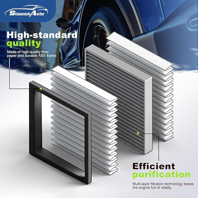 Engine and Cabin Air Filter Combo for Honda Accord 2.4L 2013-2017, Acura TLX 2.4L 2015-2020 automotive replacement air filters #CF10134 CA11476