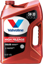 Valvoline High Mileage with MaxLife Technology SAE 5W-30 Synthetic Blend Motor Oil 5 QT, Case of 3 (Packaging May Vary)