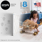 Simply 14x20x1 Air Filter, Merv 8, MPR 600, 12 Pack, Furnace Air Filter for HVAC (Actual Size: 13.75"x19.75"x0.75") DUST, Pet, & Allergy Control