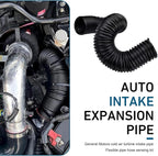 Car Air Intake Pipe, 2.9" Leak-proof Bendable Feed Expansion Hose for Extending to 39 ", Waterproof Cold Air Turbo Intake Inlet, Universal Guide Hose Modification for Most Cars (Black)
