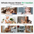 iSpring Whole House Water Filter System, Reduces up to 99% Chlorine, Sediments, Taste, Odor, 3-Stage w/ 10-Inch Sediment and Carbon Block Filters, Model: WGB31B, 1" Inlet/Outlet