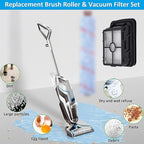 for Bissell CrossWave Vacuum Cleaner Replacement Parts 2 Pack 1868 Bissell CrossWave Multi-Surface Brush Rolls Tangle-Free+ 2 Pack 1866 Replacement Vacuum Filters Part 1608683 1608684 1613568