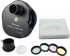 Astromania 1.25" Multiple 5-Position Filter Wheel for Telescope - with LRGB Filter Set