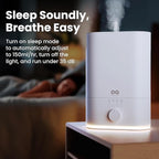 Everlasting Comfort 6L Humidifier Large Room, High Mist Output 60 HR Runtime Ultrasonic Top Fill Humidifiers for Bedroom, Easy to Use & Clean for Home, Baby Humidifier, Plants, Congestion, Indoor