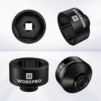 WORKPRO 32mm Oil Filter Socket Wrench, Oil Filter Removal Tool, Oil Filter Change Set, Ideal for Some Ecotec, TDI, VW, Audi, BMW, Polaris, GM, Volkswagen, Pontiac, Chevrolet, Saturn, Pontiac, Saab