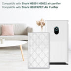 HE601 Replacement Filter for Shark HE6FKPET HE601 HE602 6 Fan, 3-in-1 Filter System - Absorbs 99.97% Particulates, Part # HE6FKPET, HE6FKBAS, HE6FKPRO, 2 Pack