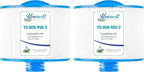8CH-950 Spa Filter Cartridge Replaces for 10-2785 Spa Filter, PBF35, PBF50-F2S, FC-0536, XLS-834, 15052, AK-90311, 50 sq.ft SAE Thread Bull Frog Spa Filter (2pc)