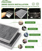 2-Pack HEPA Cabin Air Filter Fits for Hyundai Palisade 2025 2024 2023 2022 2021 2020 Activated Carbon Cabin Filter Replacement 97133-S8000 Car Accessories