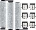 Wet and Dry Vacuum Cleaner Roller Brushes & Filters, Compatible for Tineco, Floor ONE S7 ProS6, Vacuum Cleaner Accessories Floor Scrubber Parts(E)