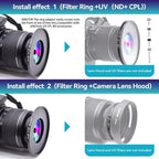 37mm Lens to 67mm Camera Lens Adapter,37mm to 67mm Filter Step-up Ring Adapter Ring,Compatible All 67mm Filter Accessory