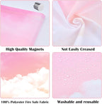 Fluorescent Light Covers - Classroom Covers for Ceiling Lights, 1 PCS 4 x 2 Feet Magnetic Light Filters, Classroom, Office Decor (Rainbow)