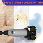 Floor Polisher Commercial, Dual-Brush Rotary Floor Scrubber, Lightweight Electric Floor Cleaner, 360° Rotating Head, Wet Dry Floor Cleaner for Offices & Schools Grey