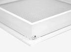 HVAC Premium 20'' x 16'' Cube Core Eggcrate Return Air Filter Grille for 1'' Filter - Aluminum - White [Outer Dimensions: 22.5'' x 18.5]