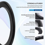 49-55mm Step-Up Ring Adapter, 49mm to 55mm Step Up Filter Ring for 49mm Lens Mount 55mm for DSLR Lenses and ND UV CPL IR Filters （49-55mm）