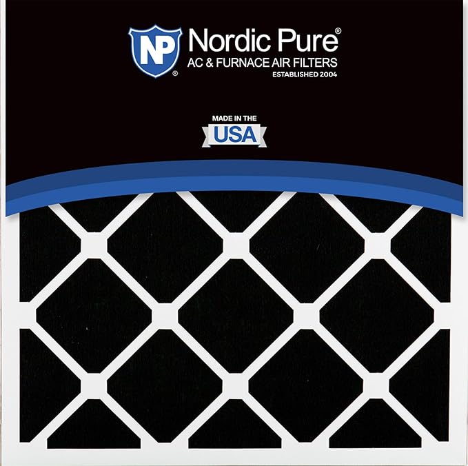 Nordic Pure 20x20x5 (Actual Size: 19 5/8 x 19 7/8 x 4 3/8) Honeywell Replacement Furnace Filters MERV 14 Plus Carbon 4 Pack