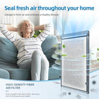 16x25 Replacement Filter Pads Compatible with Dynamic Air Cleaner 16x25,Fiberglass+Activated Carbon White(4 Pack)