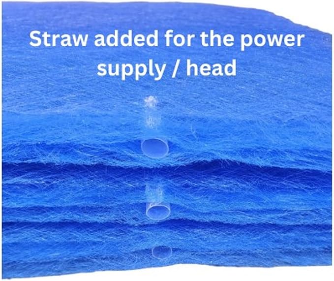 Fast-Shipped-Filters 7 Pack 16x20 Replacement Filter Pads Designed to Fit with MicroPower Guard One Hour Air Cleaner Refill Blue (7, Blue, 16x20)