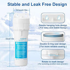 Under Sink Water Filter System - Fast Flow Under Counter Water Filter Direct Connect to Kitchen Faucet,10" Universal Replacement Filter(Lower Cost),Highly Effective Reduces Chlorine,Bad Taste&Odor