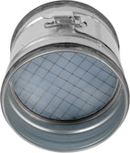 6" Inch Inline Round Duct Filter - G4 Class Filter with Mesh Screen - Dust Collection and Air Purification - Rigid or Flexible Vent Hose Filter