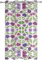 Flowers Outdoor Curtains for Patio Summer Floral Pastoral Farmhouse Plant Waterproof Outside Curtains with Grommet Top Weatherproof Curtain for Cabana Pergola Gazebo, 1 Panel, 54" W x 84" L