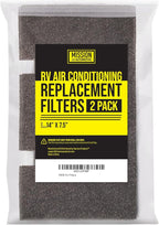 Mission Automotive RV AC Filter Replacement Pads - Washable PPI Foam & Reusable Air Filter - Compatible with Dometic Duo Therm 3313107.103 & 3105012.003 & RV Essentials - 14 x 7.5 In, Pack of 2