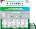 Filterbuy 12x12x1 Air Filter MERV 8 Essential Dust & Allergy Defense (3-Pack), Electrostatic Pleated HVAC AC Furnace Filters Replacement, Made in USA (Actual Size: 11.75 x 11.75 x 0.75)
